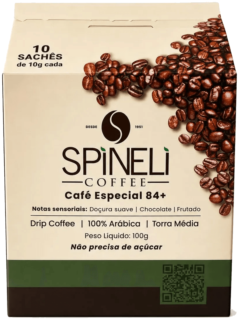 Embalagem do Drip Coffee Premium 84+ — 10 sachês de 10 g